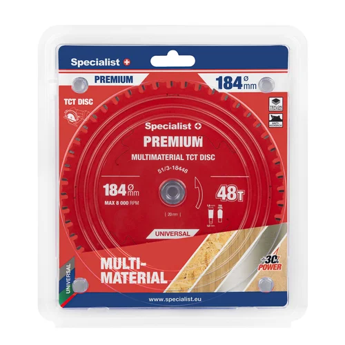 Specialist+ Pjovimo diskas Multimaterial PREMIUM 184x48Tx20/16mm image 1