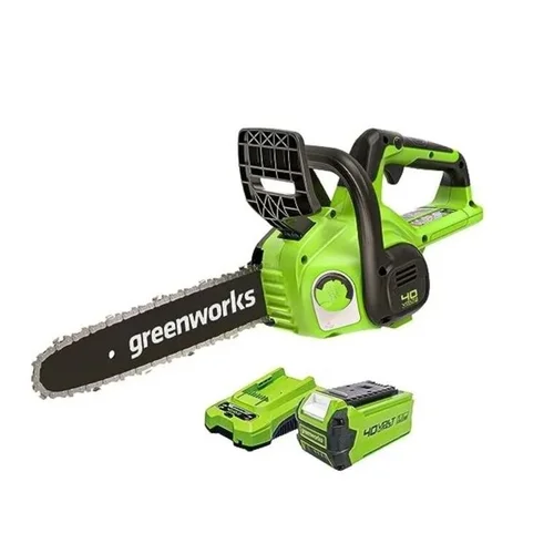 Akumuliatorinis grandininis pjūklas Greenworks G40CS30IIK2, 40 V, 2,0 Ah image 1