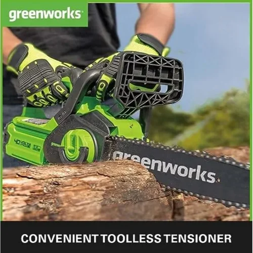 Akumuliatorinis grandininis pjūklas Greenworks G40CS30IIK2, 40 V, 2,0 Ah image 2