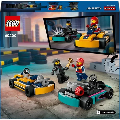 LEGO City Gokartai ir lenktynininkai 60400 image 2