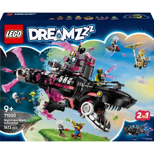 LEGO® DREAMZzz Nightmare Shark Submarine 71500, 1413 dalių image 1