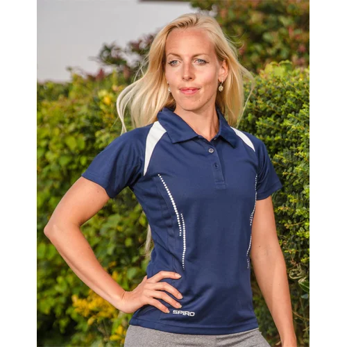 Spiro S177F moteriški polo marškinėliai XL Navy/White image 2