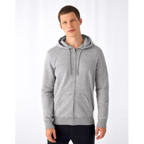 B&C Collection WU35B vyriškas džemperis su gobtuvu XS Heather Grey image 3