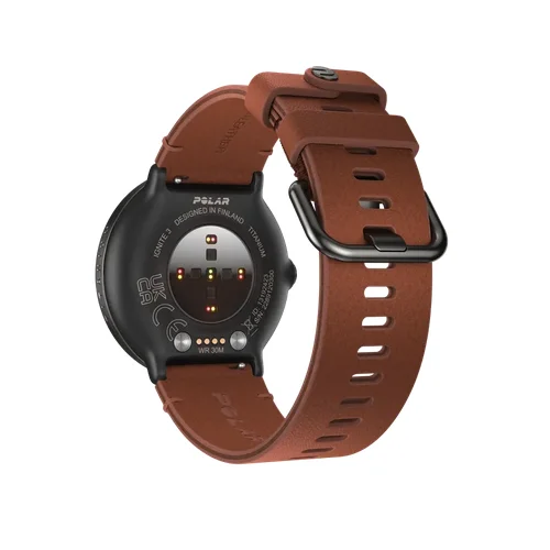 POLAR IGNITE 3 Titanium LEATHER laikrodis S/L image 3
