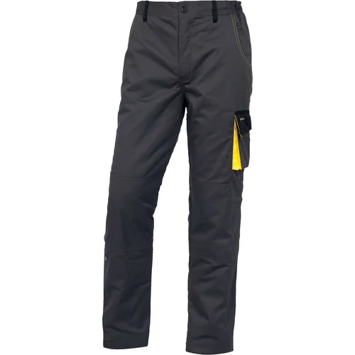 Šiltos DELTAPLUS DMACHPAW darbinės kelnės M Grey-Yellow image 1