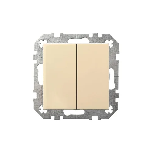 LIREGUS EPSILON perjungiklis, 2 klavišai, smėlio spalva image 1