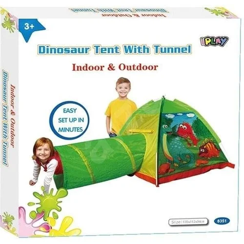 iPlay 8351 Dinosour palapinė su tuneliu 170×112×94 cm image 3