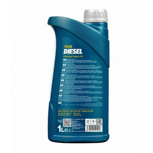 Mannol Diesel variklio tepalas 15W-40, 1 l image 2