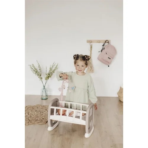 Smoby Baby Nurse Cradle Rožinis lėlių namelio baldas image 2