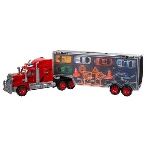 Large Mobile Garage 1:16 Sunkvežimis su automobiliukais image 1