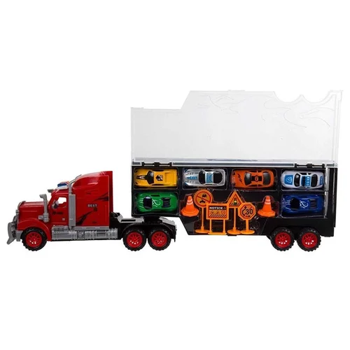 Large Mobile Garage 1:16 Sunkvežimis su automobiliukais image 2