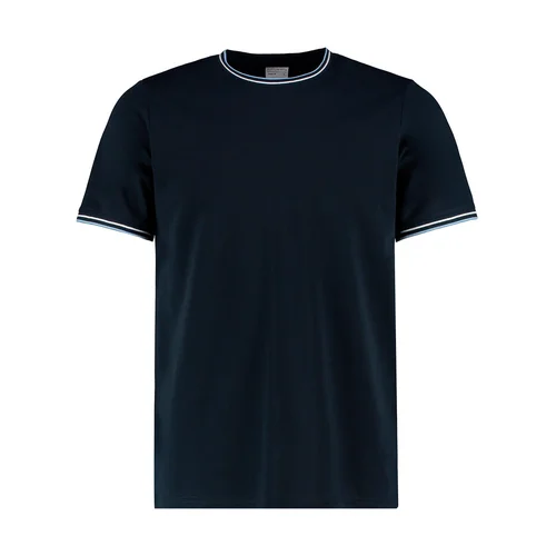 Kustom Kit KK519 vyriški marškinėliai trumpomis rankovėmis 2XL Navy/White/Light Blue image 3