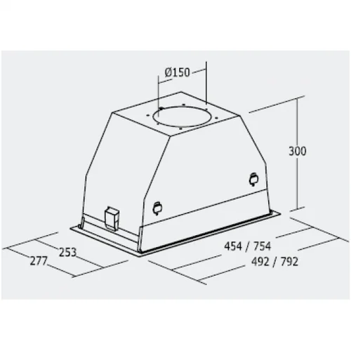 CATA GC DUAL A 50 cm pilnai įmontuojamas gartraukis image 3