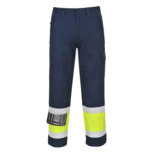 Portwest MV26 Gero matomumo kelnės XXL, Yellow/Navy image 2