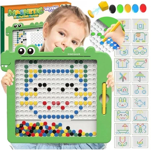 WOOPIE magnetinė lenta vaikams Montessori MagPad dinozauras image 1