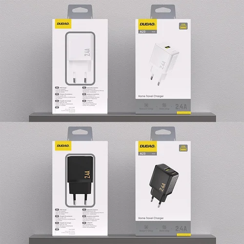 Įkroviklis Dudao A23 12W USB-A juodas image 2