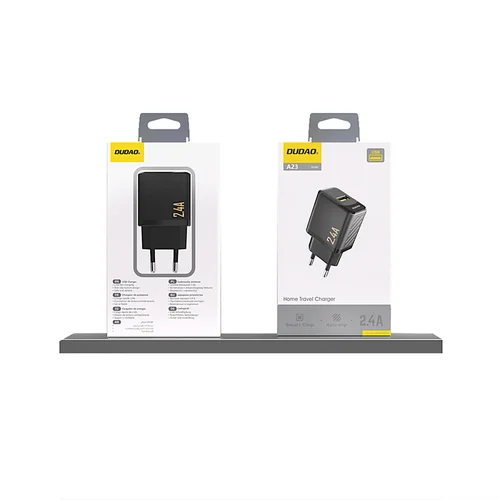 Įkroviklis Dudao A23 12W USB-A juodas image 3