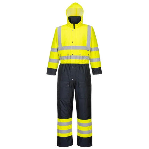 Portwest S485 matomumo kombinezonas su pamušalu, S, Yellow/Navy image 2