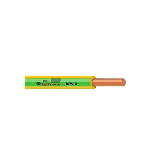 Lietkabelis PV-1/H07V-U, 1x2,5 mm², geltona/žalia, 100 m image 2