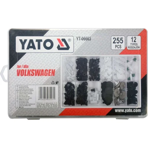 YATO Automobilio apdailos laikiklių rinkinys (255vnt) VW image 2