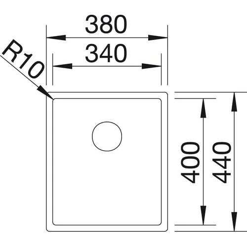 BLANCO CLARON 340-U Nerūdijančio plieno plautuvė image 2