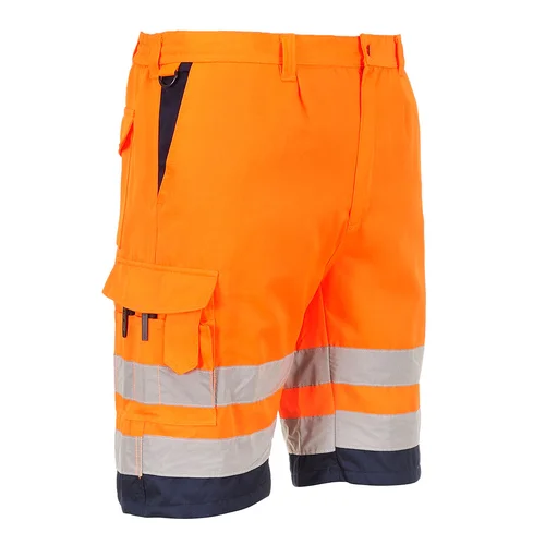 PORTWEST E043 poliesterio/medvilnės šortai XS Yellow/Grey image 1