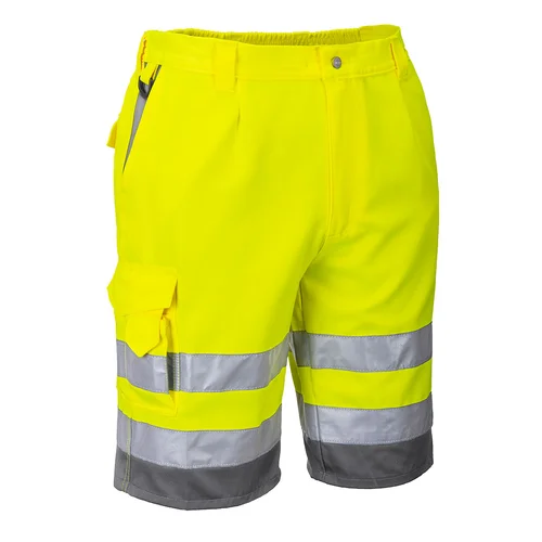 PORTWEST E043 poliesterio/medvilnės šortai XS Yellow/Grey image 2