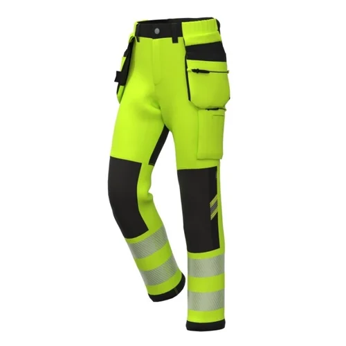 BoSafety Darbo kelnės TENSION PRO-C2-0402 su atšvaitinėmis juostomis - 46 Hi-Vis Yellow/Black image 2