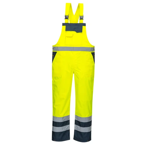 Portwest S488 dviejų spalvų puskombinezonis be pamušalo XL Yellow/Navy image 2