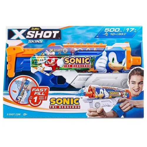 Žaislinis vandens šautuvas XSHOT NANO FAST-FILL SKINS SONIC 118107 image 3