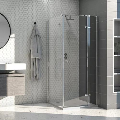 Dušo kabina AQUALUX Hinged DW 100x100, dešininė image 1