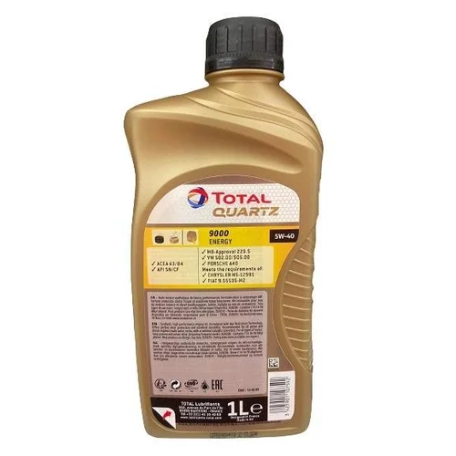 Total Quartz 9000 Energy 5W40 sintetinis variklio tepalas image 2