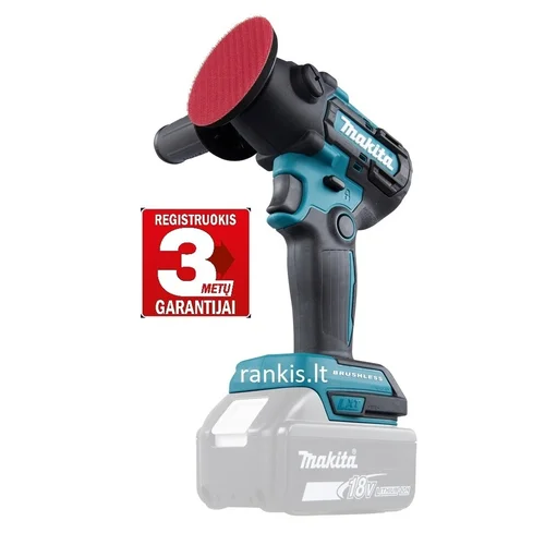 Makita DPV300Z 18V, 75 mm Akumuliatorinis poliruoklis image 1