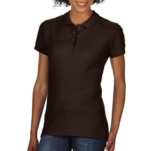 Gildan 64800L polo marškinėliai 2XL Dark Chocolate image 2