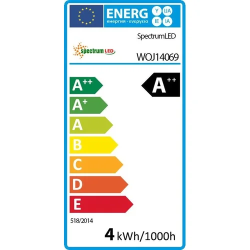 Spectrum LED lemputė E14 B35 4W 2700K 400 lm MT image 2