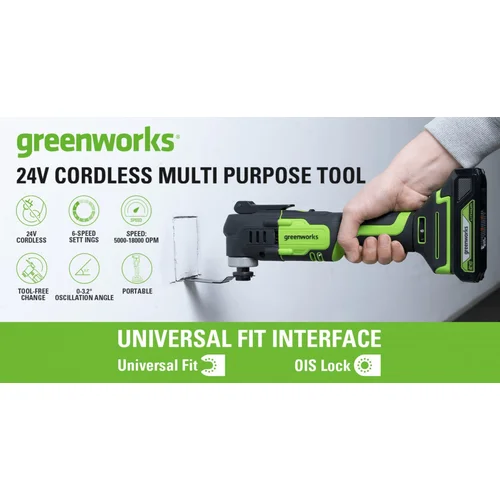 Greenworks G24MT, 24 V (tik įrankis) image 2