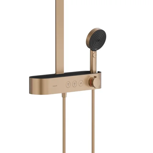 Hansgrohe Pulsify S EcoSmart 24241140 virštinkinė termostatinė dušo sistema, bronzos spalva image 3