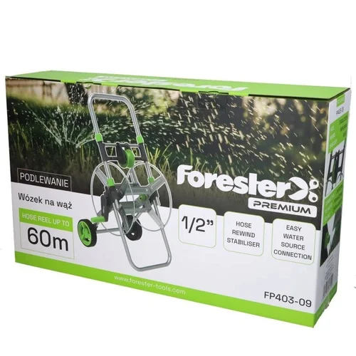 FORESTER FP403-09 Vežimėlis laistymo žarnai 60 m 1/2" image 2