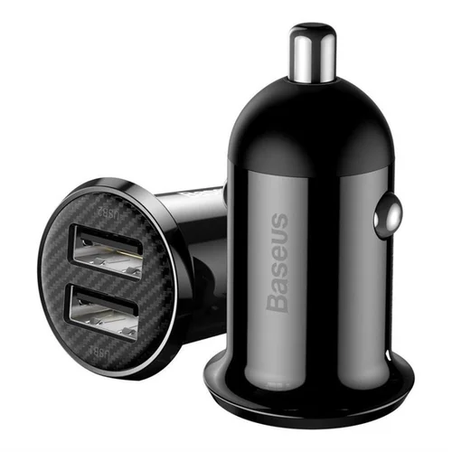 Baseus Grain Pro CCALLP-01 įkroviklis, 2 USB, Juoda image 2