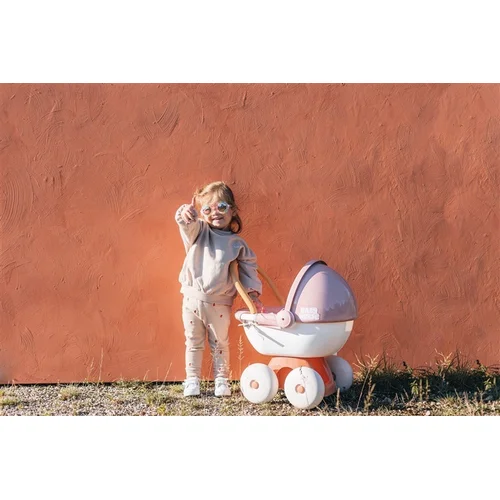 Smoby Baby Nurse lėlių vežimėlis, balta/rožinė, 54×37×48 cm image 3