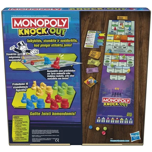 Hasbro Knock Out F8995LT stalo žaidimas 26.67 x 26.67 x 4.13 cm image 3