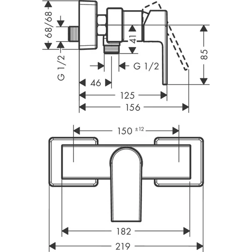 Hansgrohe Vernis Shape 71656000 Chromas image 2