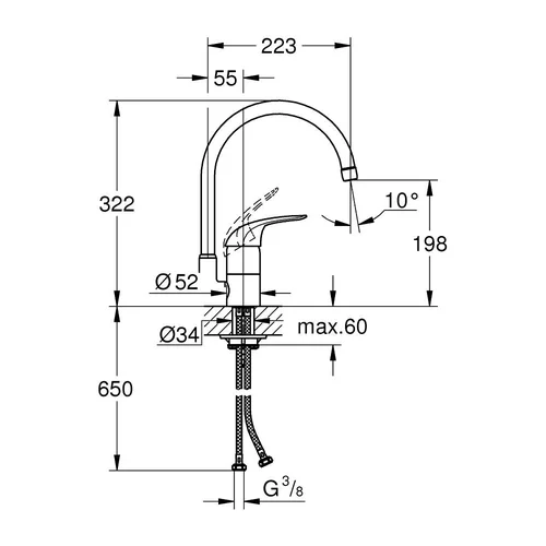 Grohe Euroeco 32752000 Chrom image 3