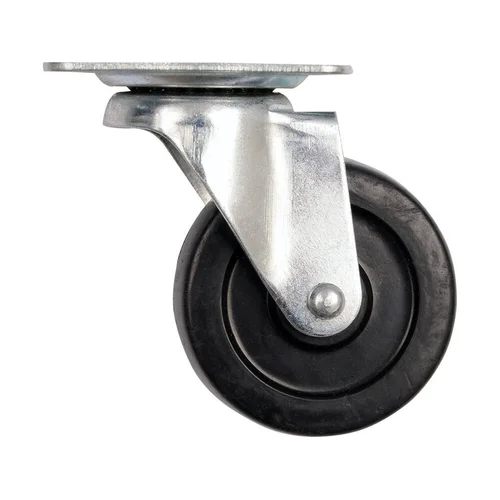 Vorel Ratukas vežimėliui d-40mm, 20 kg, polipropileninis, juodas, pasukamas image 1