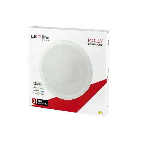 LED Line MOLLY 24W 4000°K Įmontuojamas šviestuvas image 3