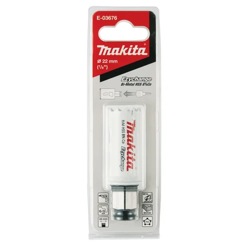 Makita E-03676 EZYCHANGE Bi-Metal gręžimo karūna 22,0 mm image 3