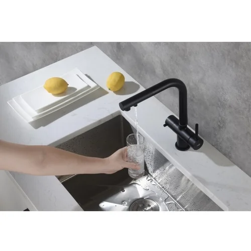 Blue Water APALA virtuvinis maišytuvas su dušu, juodos matinės spalvos image 2