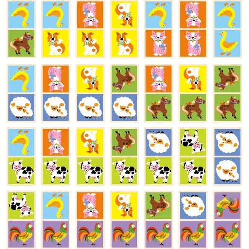 Viga Toys Domino Farma Medinis žaidimas image 3