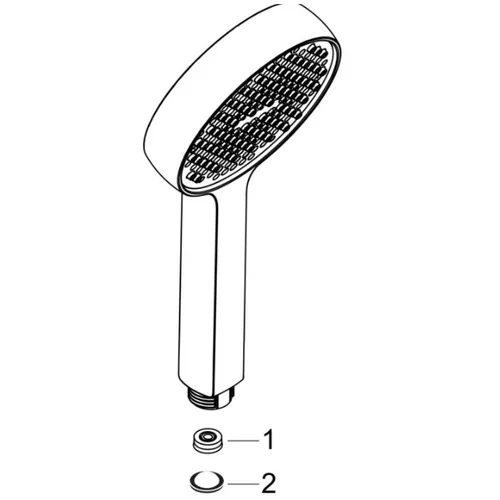 Hansgrohe Activera S 95 1jet EcoSmart+ 28032000 Rankinis dušas image 3
