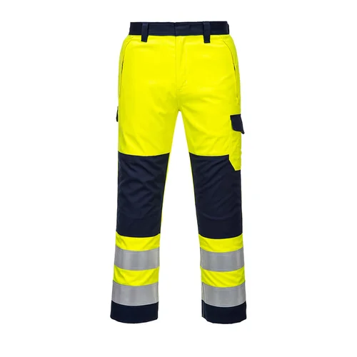 PORTWEST MV46 Gero matomumo kelnės XL, Yellow/Navy image 2